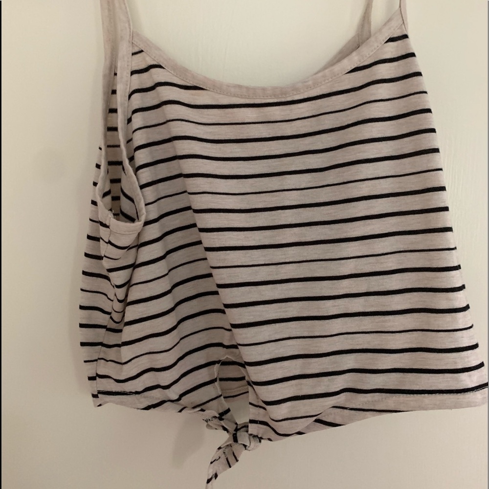 Cropped Tank With Tie Detail